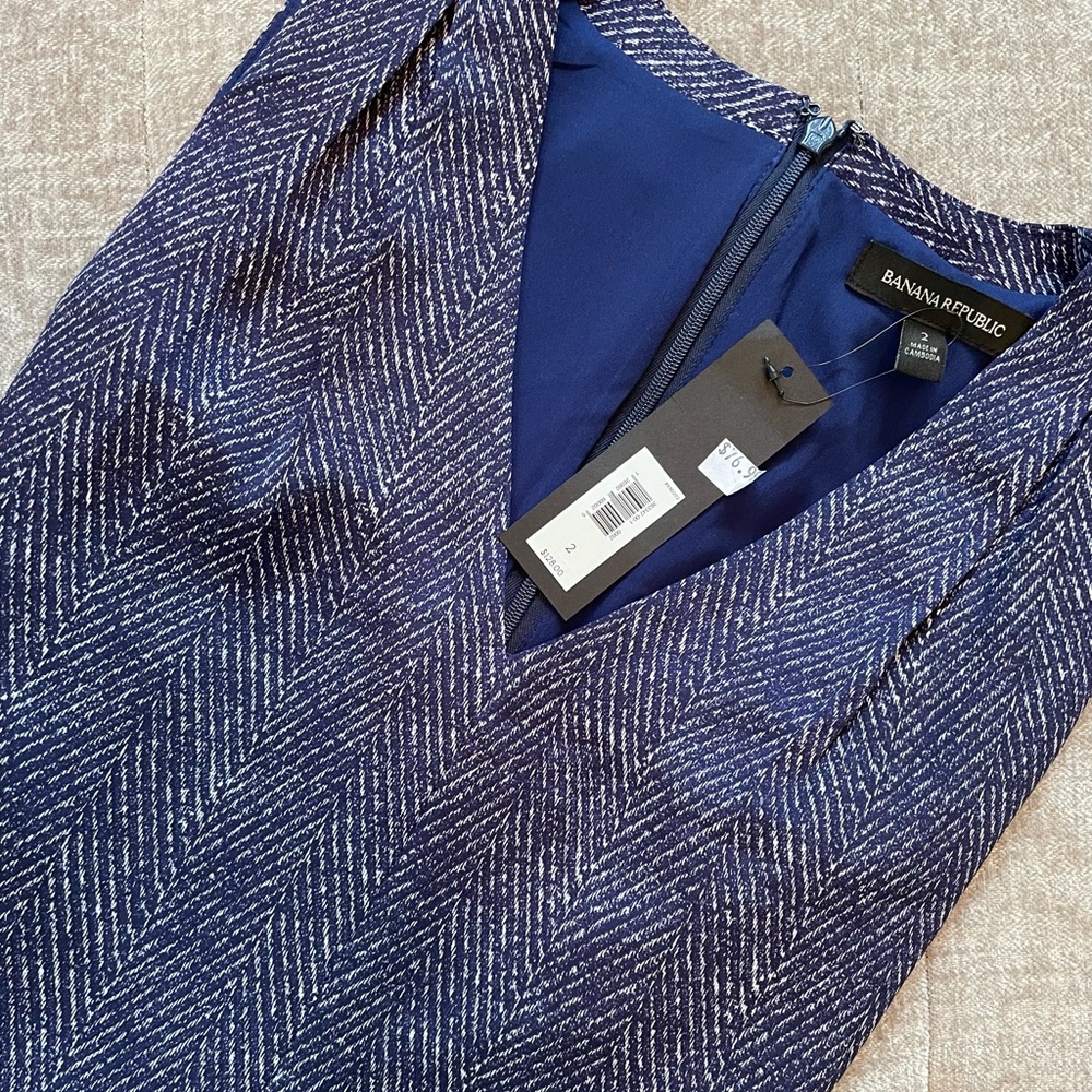 NWT navy and white sundress